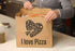 200x Pizzabag 36+33x32 cm 110g "I LOVE PIZZA" Motivdruck - Die Papiertüte für 6 Pizzen - Tüte - buongiusti AG - personalisiert ab 100 Stück