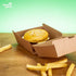 300x Bio Burger-Box Klappdeckel 13x14x8 cm 450ml Take-away Food Box braun - Burger - buongiusti AG - personalisiert ab 100 Stück