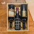 1x Personalisiert bedruckte Holzkiste aus Birkenholz für 3 Weinflaschen | Gedruckt in ca. 3 Werktagen! - Weinkiste - buongiusti AG - personalisiert ab 100 Stück