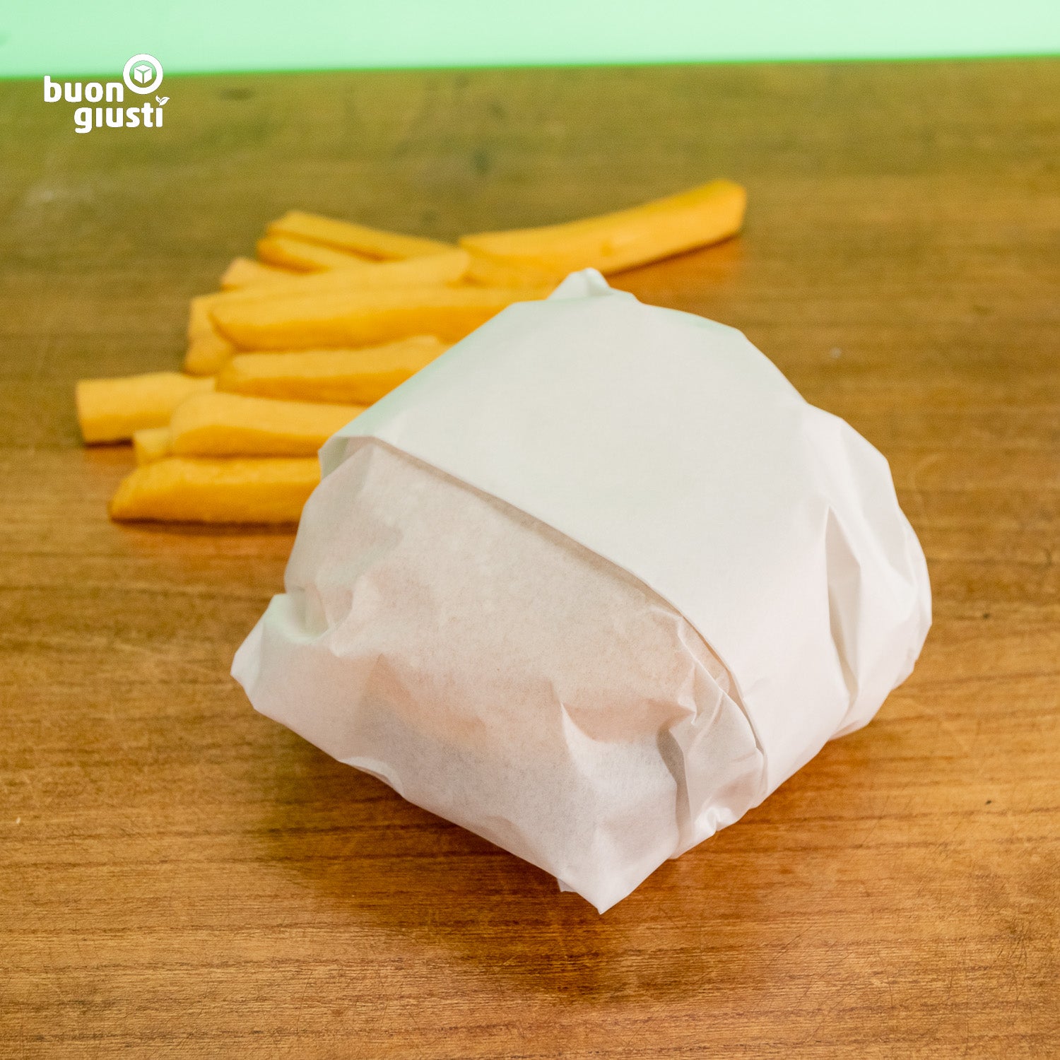 1000x Einschlagpapier Zuschnitte 43 x 35 cm weiß - Burger - buongiusti AG - personalisiert ab 100 Stück